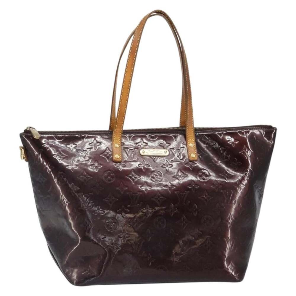 Louis Vuitton Monogram Vernis Bellevue GM Tote Bag Amarante Purple